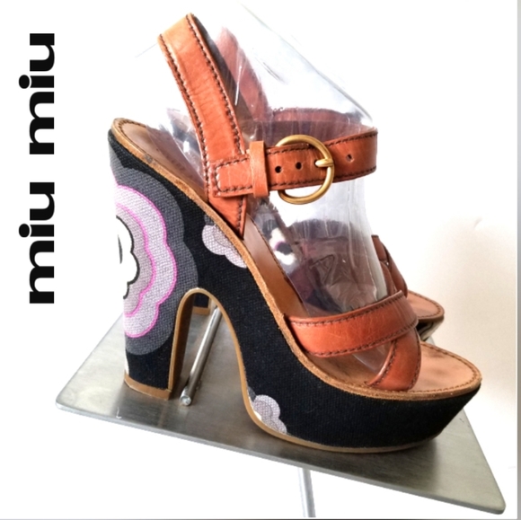 Miu Miu Shoes - Miu Miu Platform Heels/ Summer Shoes  - Size 10